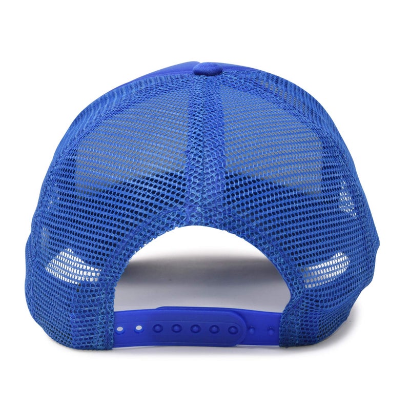 DALIX Plain Trucker Hat Mesh Cap in Royal Blue - Image 5